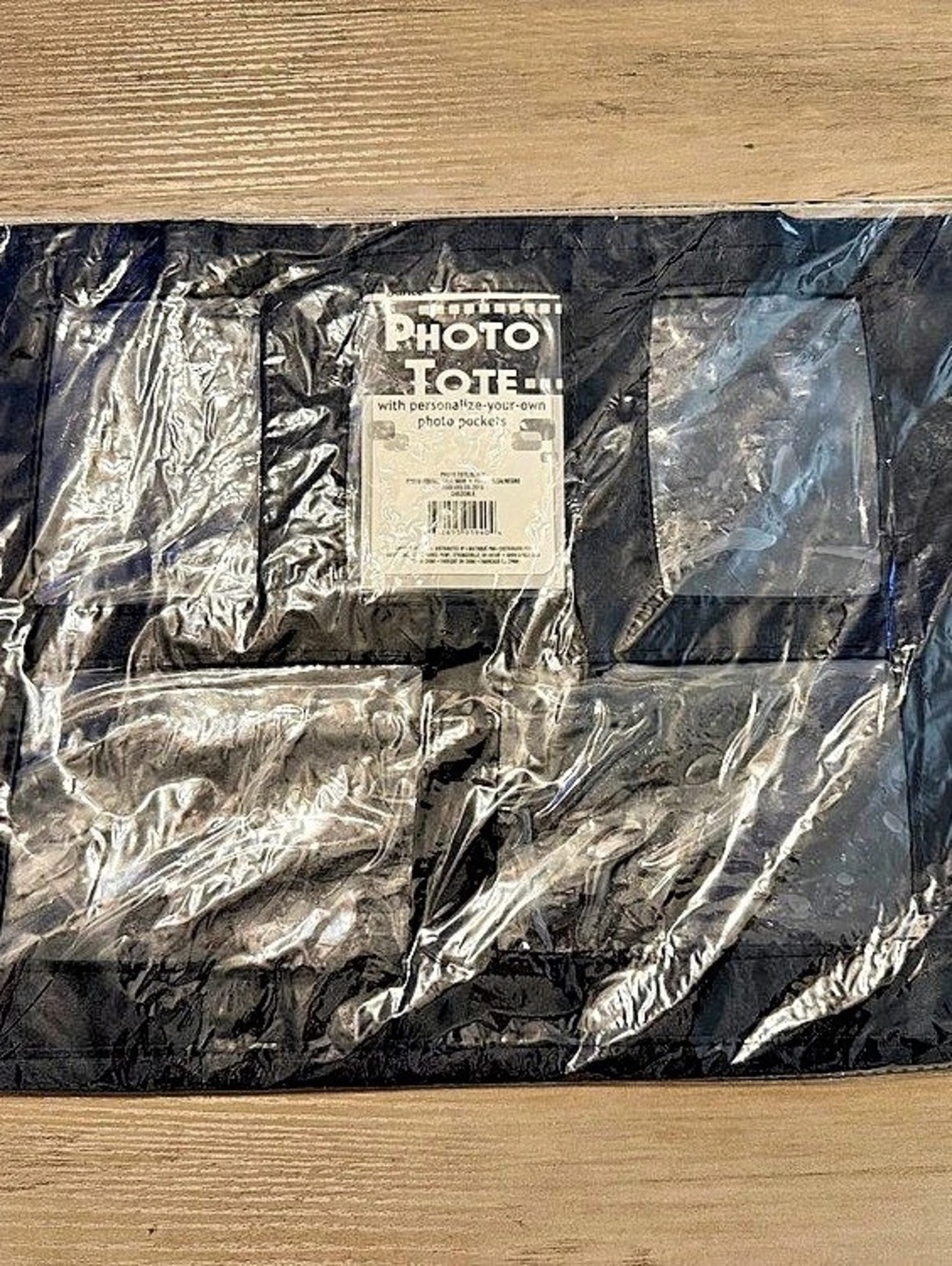 New Black Photo Tote Bag